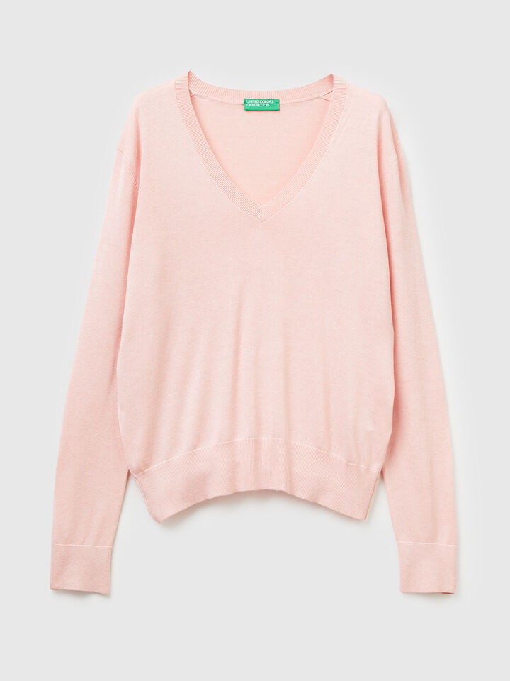 V NECK SWEATER L/S Women image number 5